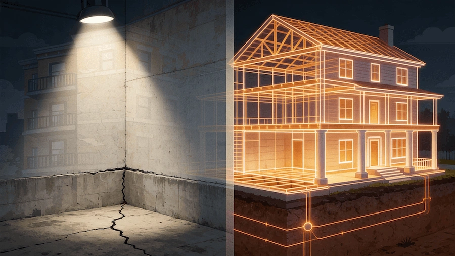 Au-delà des fondations : Ce que couvre une inspection structurelle complète de votre maison ou immeuble